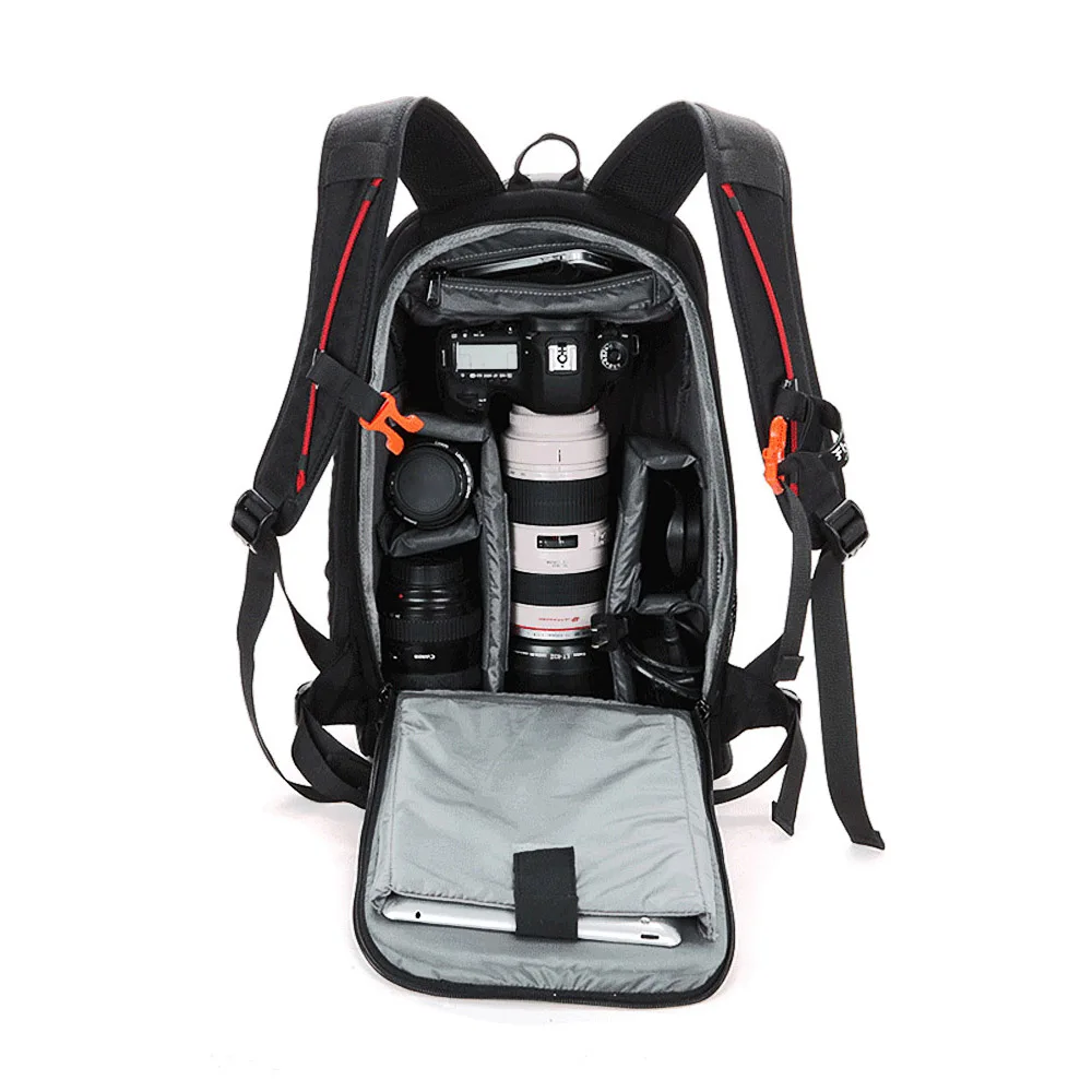Waterproof Functional DSLR Backpack Camera Video Bag Padded Camera Backpack for Canon Nikon Photo Camera Bag High Quality