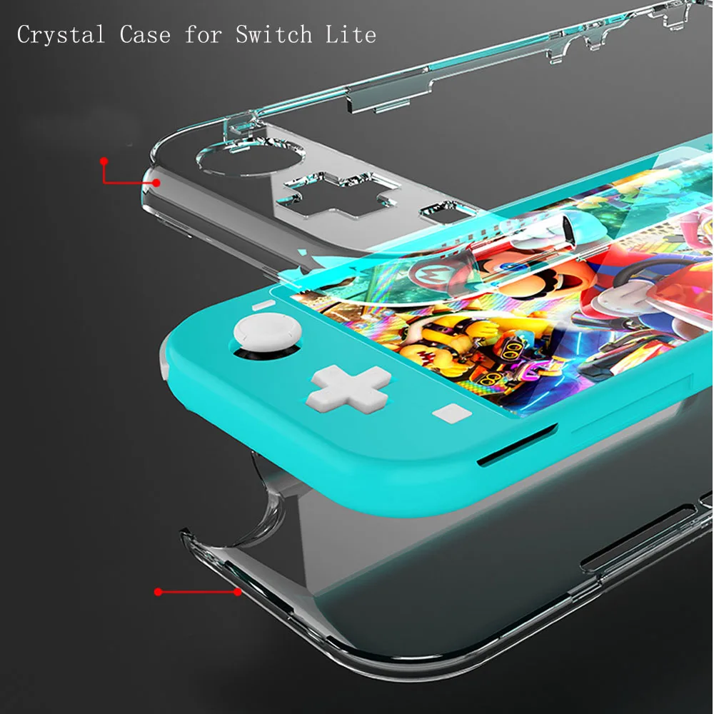 Crystal Switch Lite Переносная Противоударная сумка для хранения rend Switch Lite, жесткая оболочка из ЭВА, Защитная сумка для переноски, кристально прозрачный Чехол, аксессуары - Цвет: Crystal Switch Lite