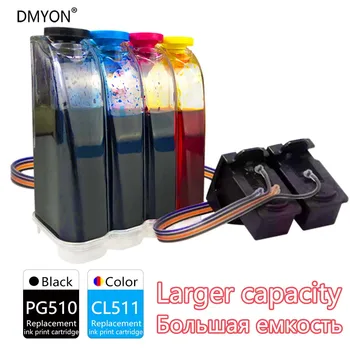 

DMYON CISS PG510 CL511 Compatible for Canon Ink Cartridge MP230 MP240 MP250 MP252 MP260 Pixma IP2700 MX330 MX340 Printer