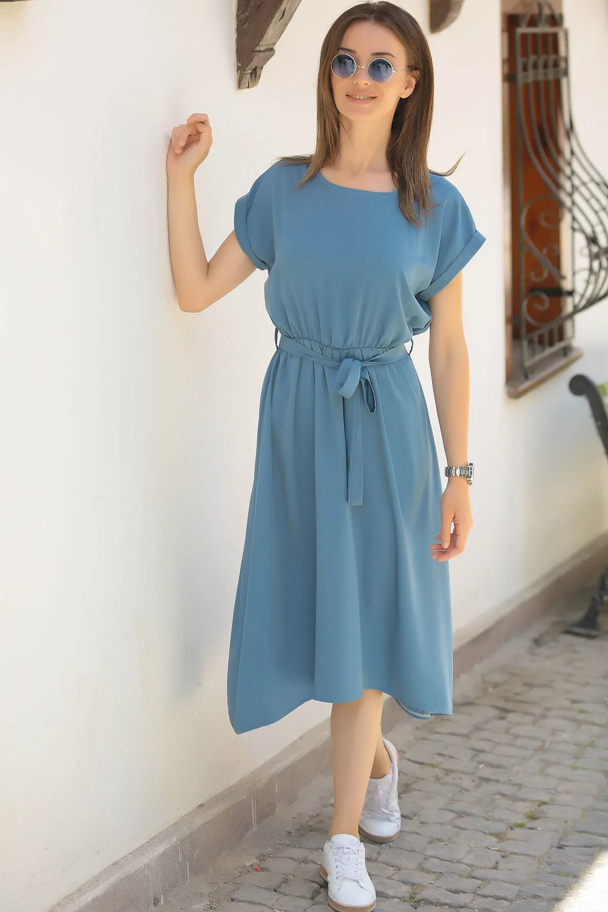 

Women's Indigo Beli Wheel Gusset Dress