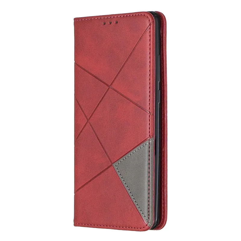 Xiaomi Redmi Note 8 Pro Case Magnetic Leather Slim Case na for Xiomi Redmi Note 8 Note8 Pro 8Pro Flip Stand Business Phone Cover - Цвет: Красный