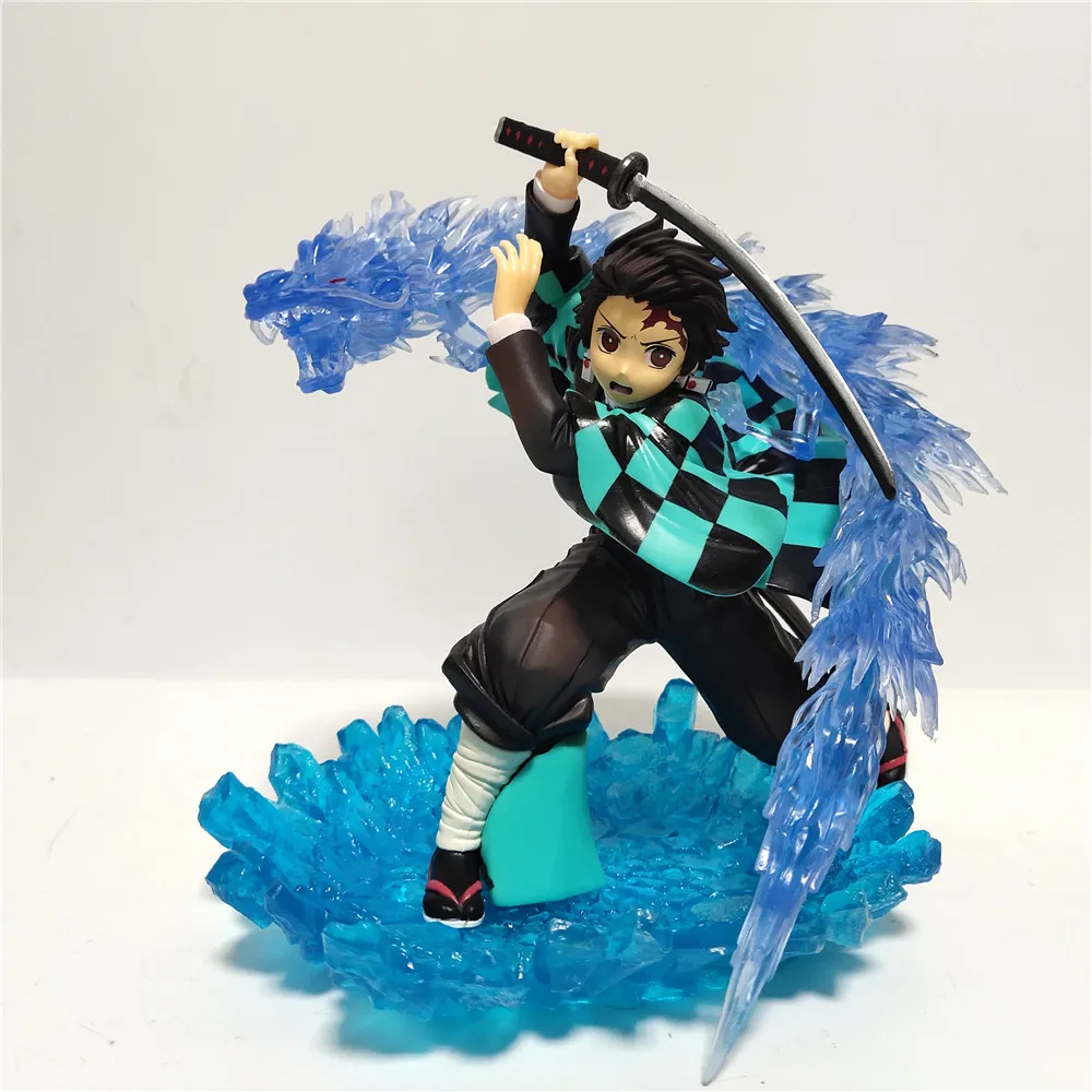 Kamado Tanjirou Kimetsu no Yaiba, фигурки героев из Аниме Figma Dragon Effect, модель Ichiban, игрушки - Цвет: Черный