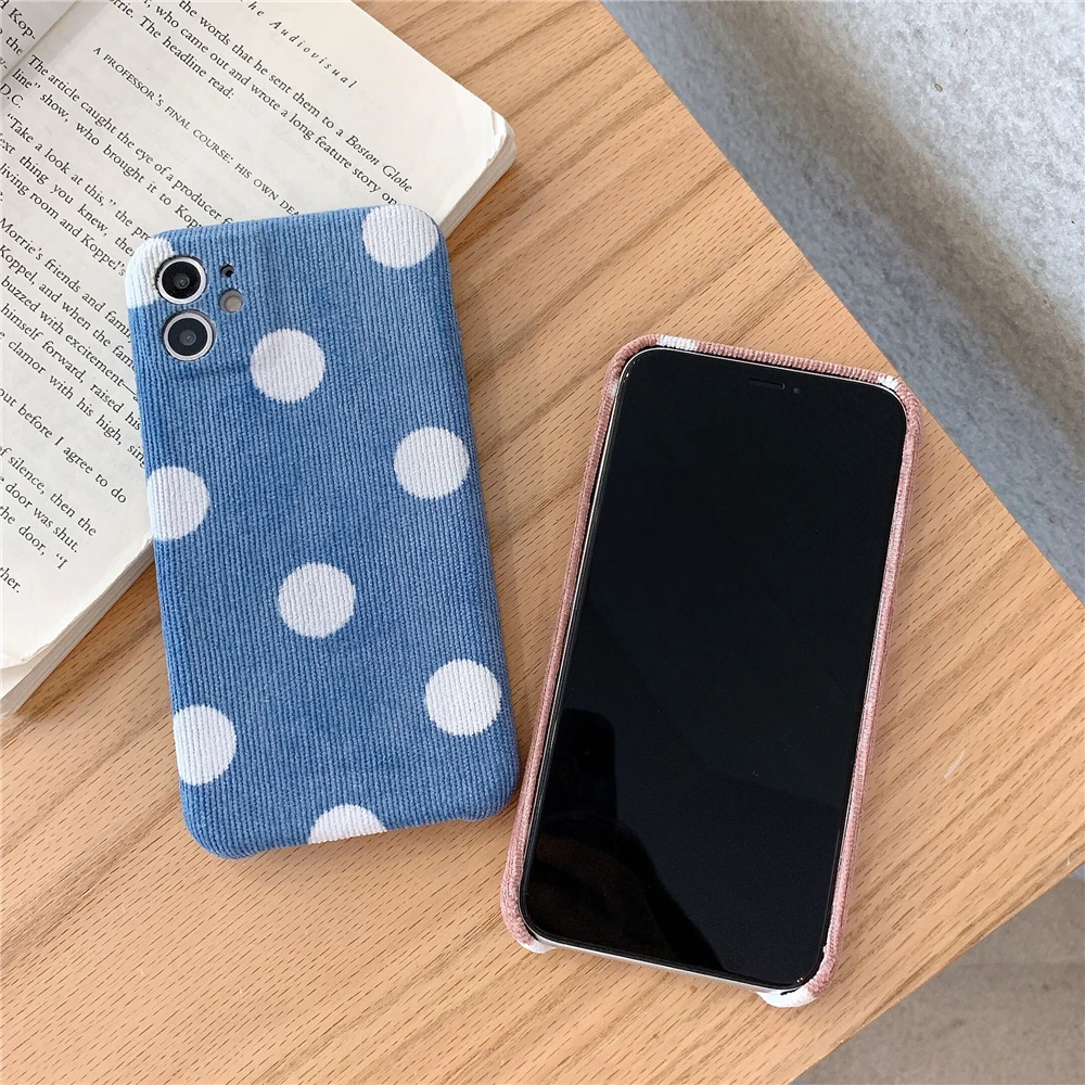 US $205.25 100Pcs New Cute Warm Fluff Phone Case For IPhone 12 Mini 11 Pro Max XR X XS Max 7 8 Plus SE 2020 Luxury Wave Point Soft PU Cover