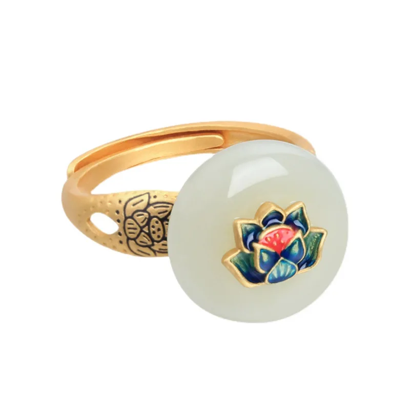 

14K Gold-plated Jewelry Emerald Rings for Women Bohemia Wedding Bands Anillos De Matrimonio Pareja En Oro 14 K open Rings
