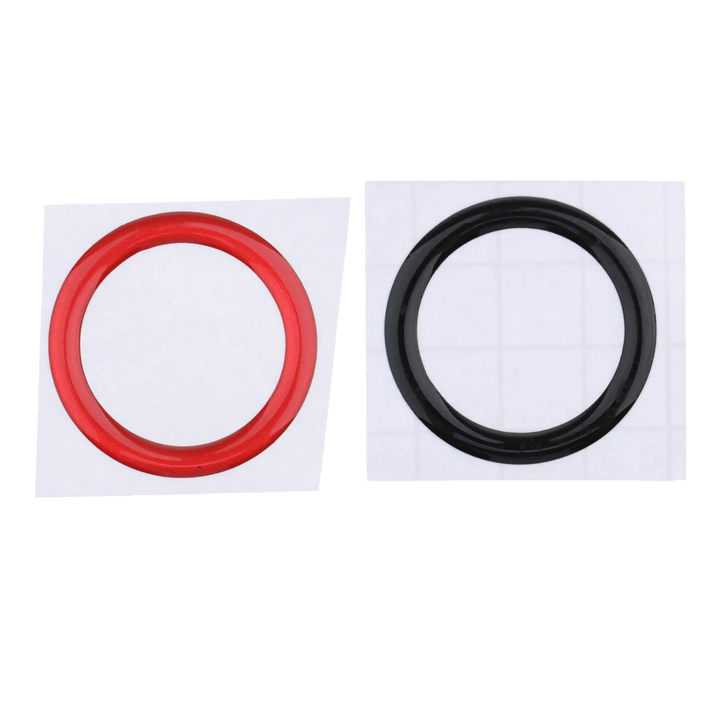 2pcs Keyless Engine Start Stop Button Ring Cover Sticker for bmw e90 e60 e70