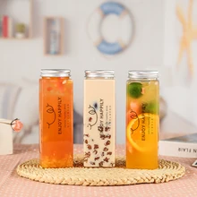10pcs Plastic Milk Tea Drink Bottle Take Out Coffee Milk Tea Bar Supplies Mason Jars Drink Storage Containers for Food Party