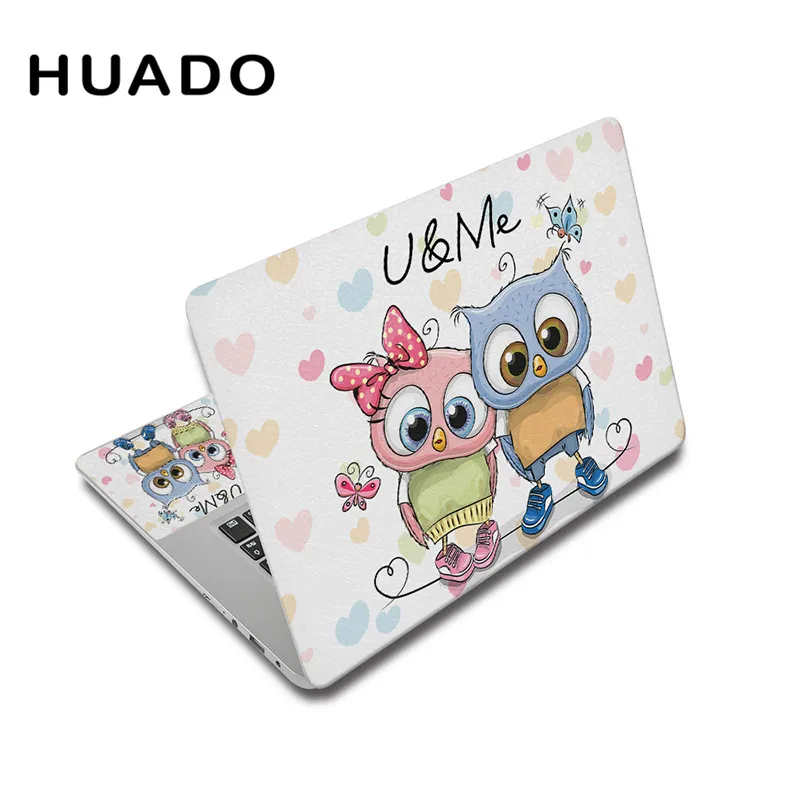 Cartoon owl Laptop Skin Sticker 15.6 Notebook Decal Covers 17.3 Laptop Skin for Macbook pro 15/ xiaomi air 13.3/ lenovo/asus laptop sticker