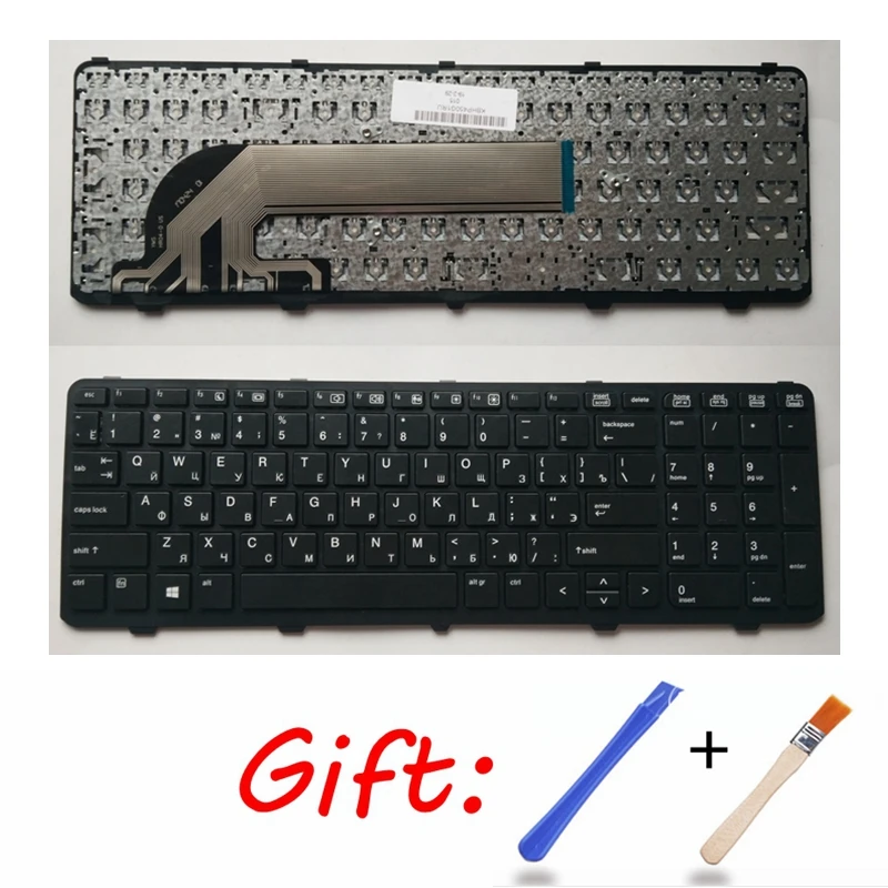 Русский Клавиатура для ноутбука HP для ProBook 450 Go 450 g0 450 G1 470 455 G1 450-g1 450 G2 455 g2 470 g0 G1 G2 S15/S17 RU черный
