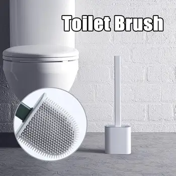 

Silicone Toilet Brush Revolutionary Silicone Flex Toilet Brush With Holder Kitchen Utensils Wash Brush Drop Shipping