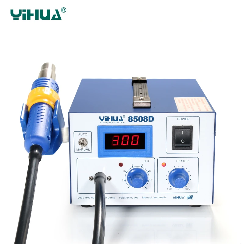 

PCB Hot-Air Soldering Station for soldering tool YIHUA 8508D IC Ferrous- alloy Material