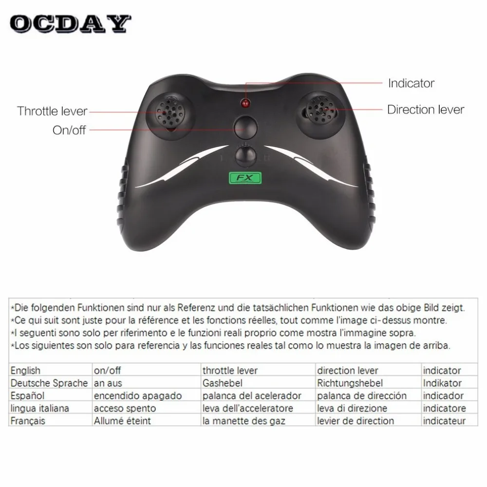 OCDAY супер крутой RC бой с фиксированным крылом Радиоуправляемый Дрон FX-820 2,4G пульт дистанционного управления летательный аппарат модель вертолета на ДУ Дрон Квадрокоптер hi