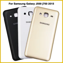 Задний Чехол для samsung Galaxy J5 J7 J500 J500H J500F J700 J700F батарея задняя крышка Дверь задняя крышка