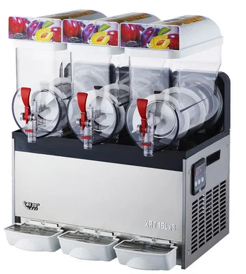 Машина для таяния снега/трехтанковая машина для слякоти/машина для приготовления холодных напитков/машина для смузи гранита/машина для производства песочного льда 110 В/220 В