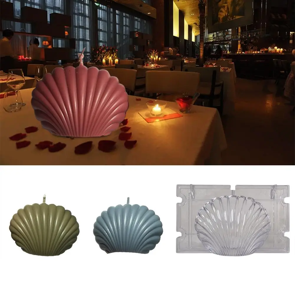 Seashell Свеча в форме ракушки формы прочный пластиковый гребешок плесень