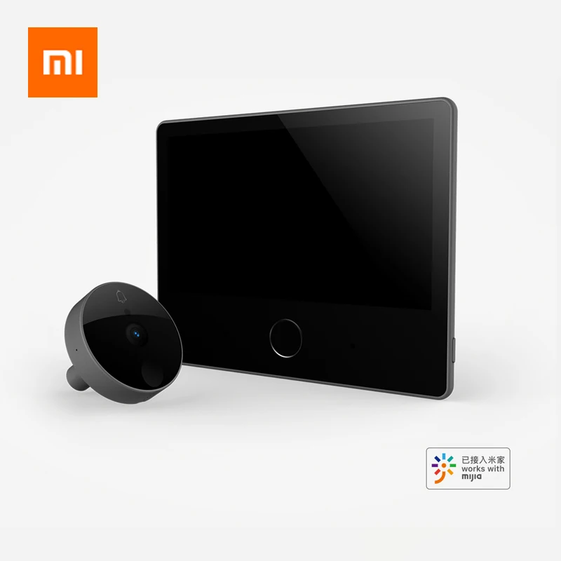 Серый Xiaomi Loock CatY Smart видеопереговорное устройство Cat для глаз и лица Обнаружение движения сенсор противоугонное домашнее наблюдение приложение управление - Цвет: Серый