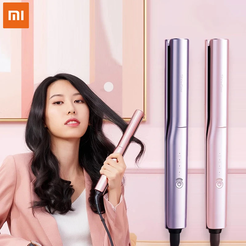 Xiaomi Mini rizador de pelo Youpin Showsee para mujer, plancha para alisar  flequillo, rizador de pelo liso y rizado, adecuado para mujeres|Rizadores|  - AliExpress