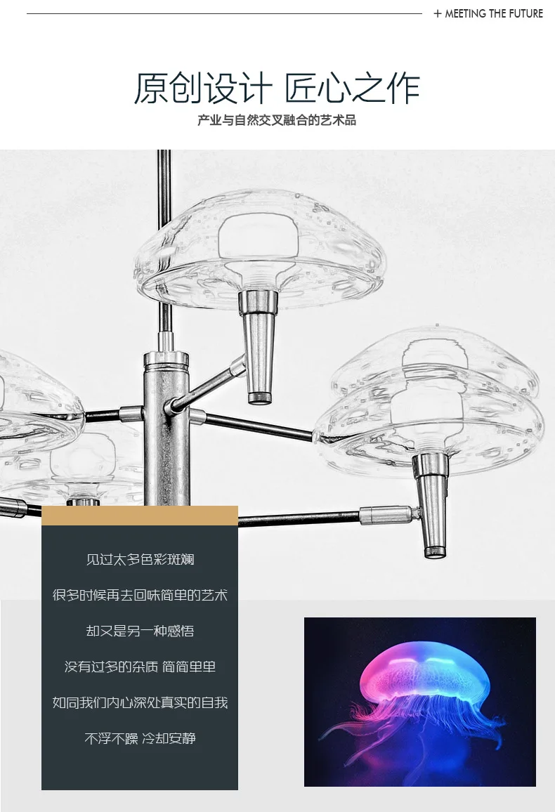 Modern Living room/Bedroom/Minimalist/Restaurant Pendant Light Nordic Clothing Decoration Glass Ball Pendant Lamp