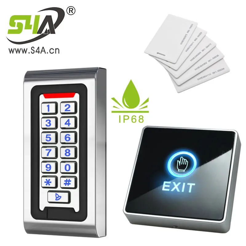IP68 Водонепроницаемая автономная RFID металлическая клавиатура контроля доступа