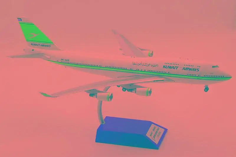 Inflight KUWAIT AIRWAYS BOEING 747-400 1/200 литье под давлением модель самолета 9K-ADE