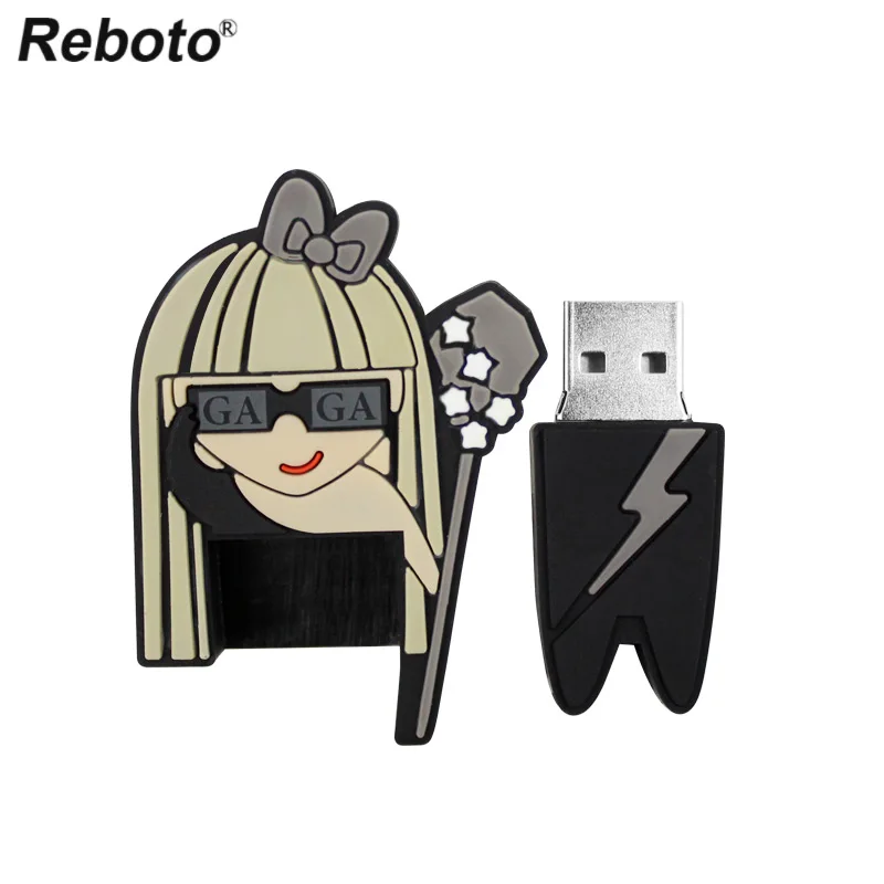 Cartoon Flash Drive 64GB 32GB 16GB 8GB Silicone Memory Stick Fashion Singer Lady Mini Key Pendrive U Disk For PC Cartoon Flash Drive 64GB 32GB 16GB 8GB Silicone Memory Stick Fashion Singer Lady Mini Key Pendrive U Disk For PC