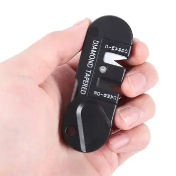 

Strong EDC Gear Three Stages Wolfram Knife Sharpener Pocket Outdoor Tool Fish Hook Sharpening Stone Outdoor