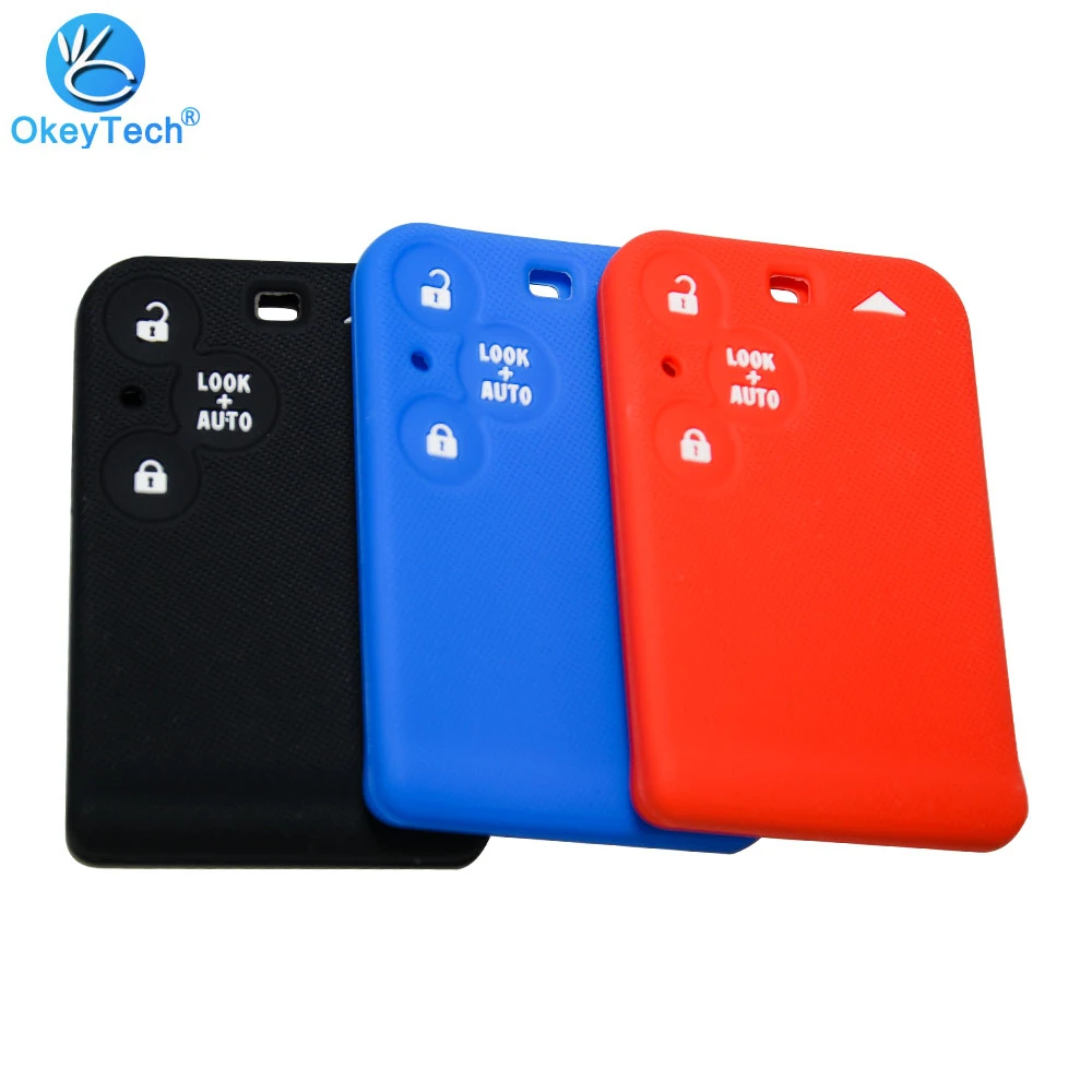 OkeyTech силиконовый чехол для автомобильного ключа с 3 кнопками защитный Renault Laguna