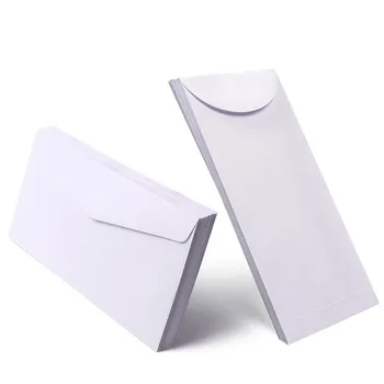 20Pcs/Lot Envelope Western-style White Envelope Empty White Front Side Opening Envelope White