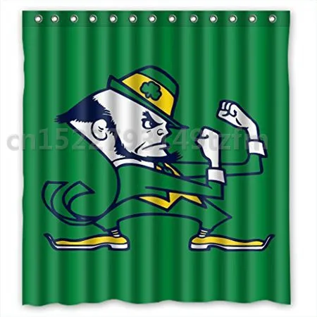 Водонепроницаемый занавеска для душа s Notre Dame Fighting Irish занавеска для душа s принт полиэстер ткань занавеска для ванной комнаты с 12 крючками