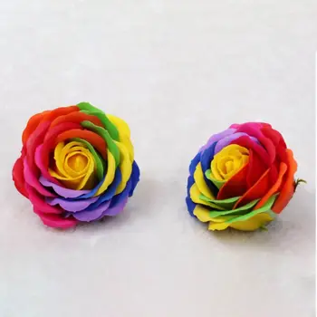 

9pcs / Box Soap Flower Rose Head Colorful Rose Artificial Flower Head Can Be Used For Valentine's Day Mother's Day Party Gift