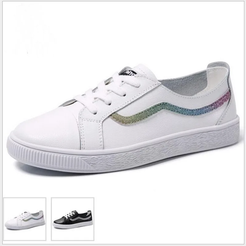 

Мокасины женские из натуральной кожи, модные кроссовки, лоферы, плоская подошва, Повседневная летняя обувь, белые