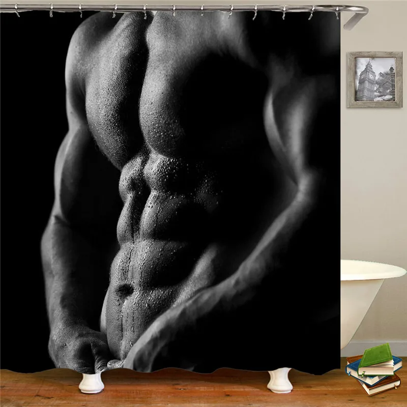 Printing Shower Curtains Bathroom Curtain High Quality Waterproof Bath Screen Home Decoration