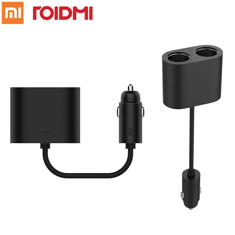 Оригинальный Автомобильный двойной Разветвитель Прикуривателя Xiaomi ROIDMI с 1 на 2