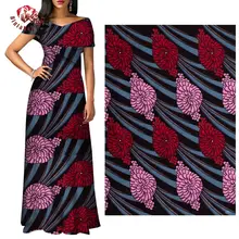 Красивый батик Анкара, Африка Печать Ткань Гарантированная настоящий голландский воск мягкий хлопок лучшее качество для платья 6 ярдов/партия 40 fs134