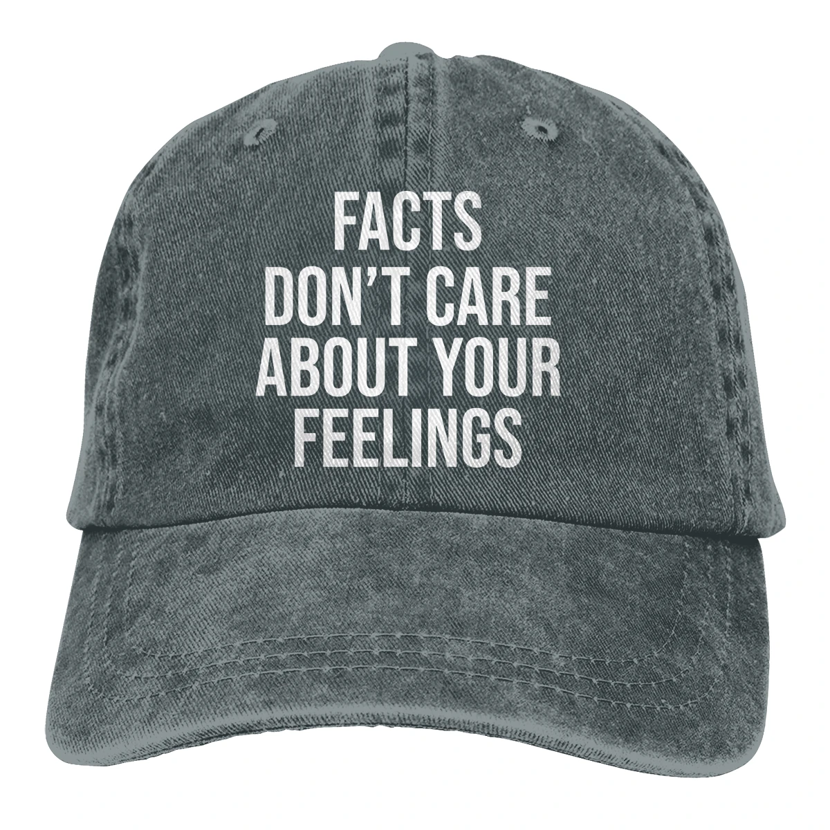 Facts Don't Care To Your Feelings Casquette черные унисекс Мужские Женские джинсовые бейсболка с ремешком Регулируемая Кепка для гольфа