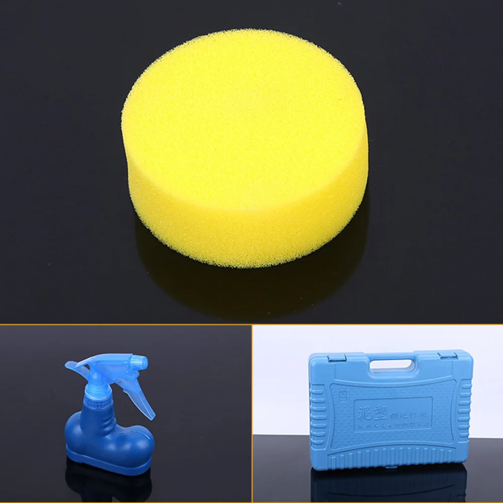 Студенческое моделирование с коробкой керамика Прочный DIY художественная резьба, керамика деревянный скребок спрей бутылка ремесло губка инструменты для создания скульптур из глины