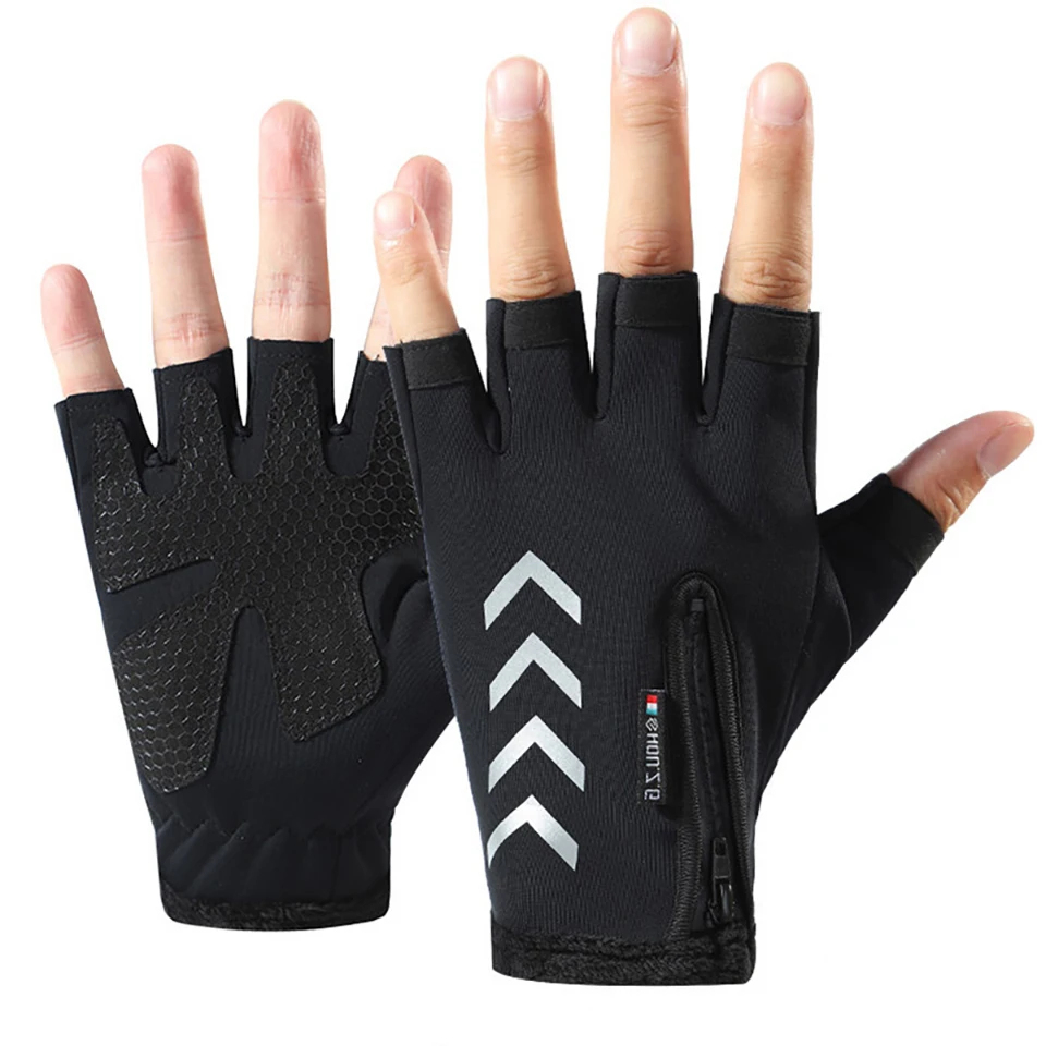 

GOBYGO Cycling Gloves Half Finger Touch Screen High Elasticity Wear-resistant Anti-slip Outdoor Sport Cycling Running Gloves Men