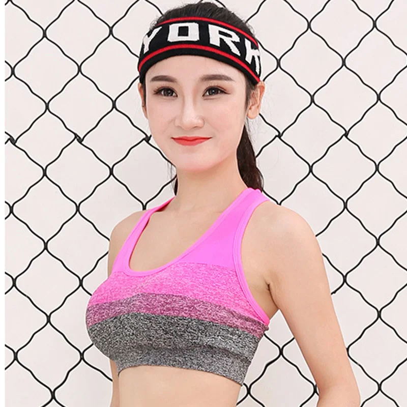 

Sports Bra High Stretch Breathable Top Fitness Women Padded for Running Yoga Gym Seamless Crop Bra Gradient Sport Bra