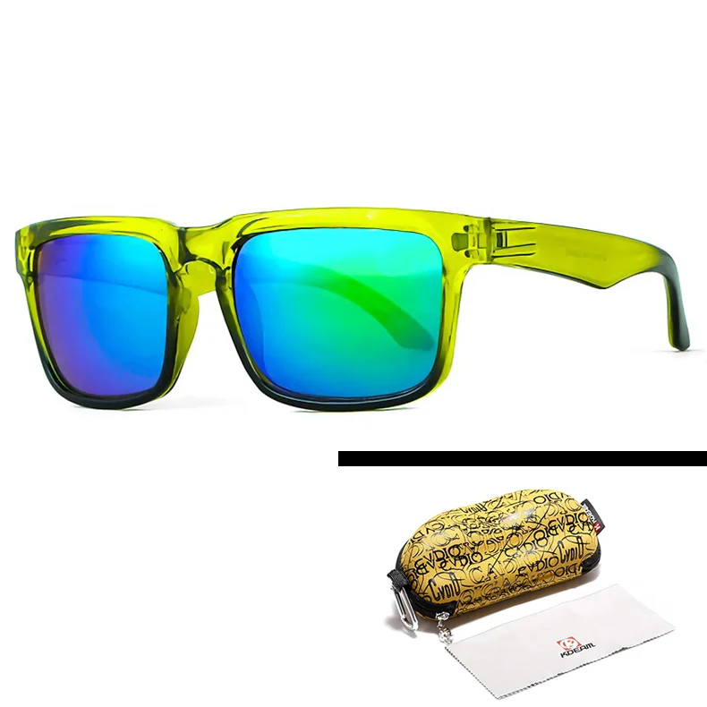 KDEAM женские мужские солнцезащитные очки для спорта модные очки летние пляжные вождения солнечные очки UV400 солнцезащитные очки KD1123 - Цвет линз: C8