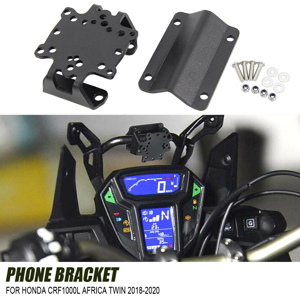 

For HONDA CRF 1000L Africa Twin crf 1000l 2018+ Motorcycle Front Phone Stand Holder Smartphone Phone GPS Navigaton Plate Bracket