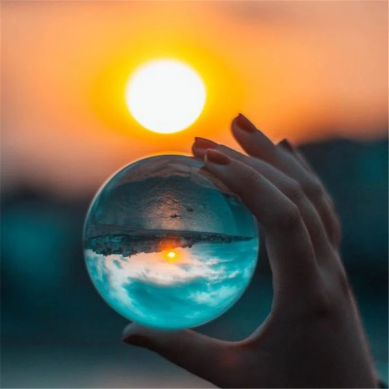 8 см Глобус K9 прозрачное стекло люстры хрустальный шар Lensball - Цена: 278,26 руб.