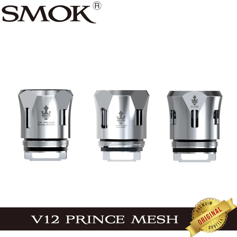 Оригинальная Двойная сетка SMOK V12 Prince 3 шт./лот 0 2 Ом макс. 17 тройная 15 катушка