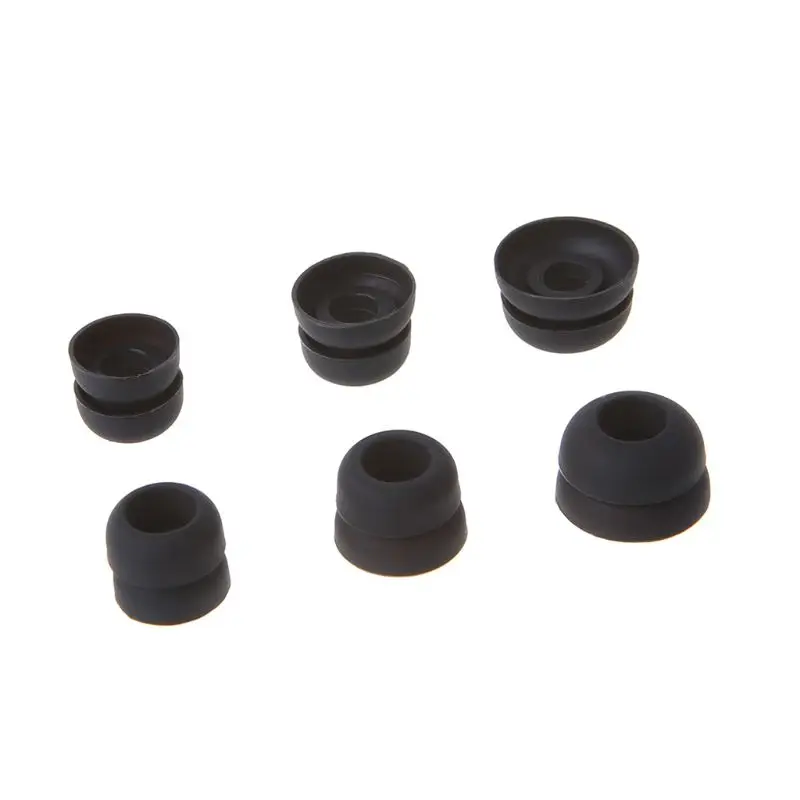 

3 Pairs Earphone Tips In Ear Earbuds Case Soft Silicone Ear Replacement Headphone Accessories for sennheiser IE80 CX400