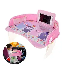 Многофункциональная портативная детская коляска, детская коляска, мультяшный стол, игрушечная еда, стол для напитков, декор для салона автомобиля