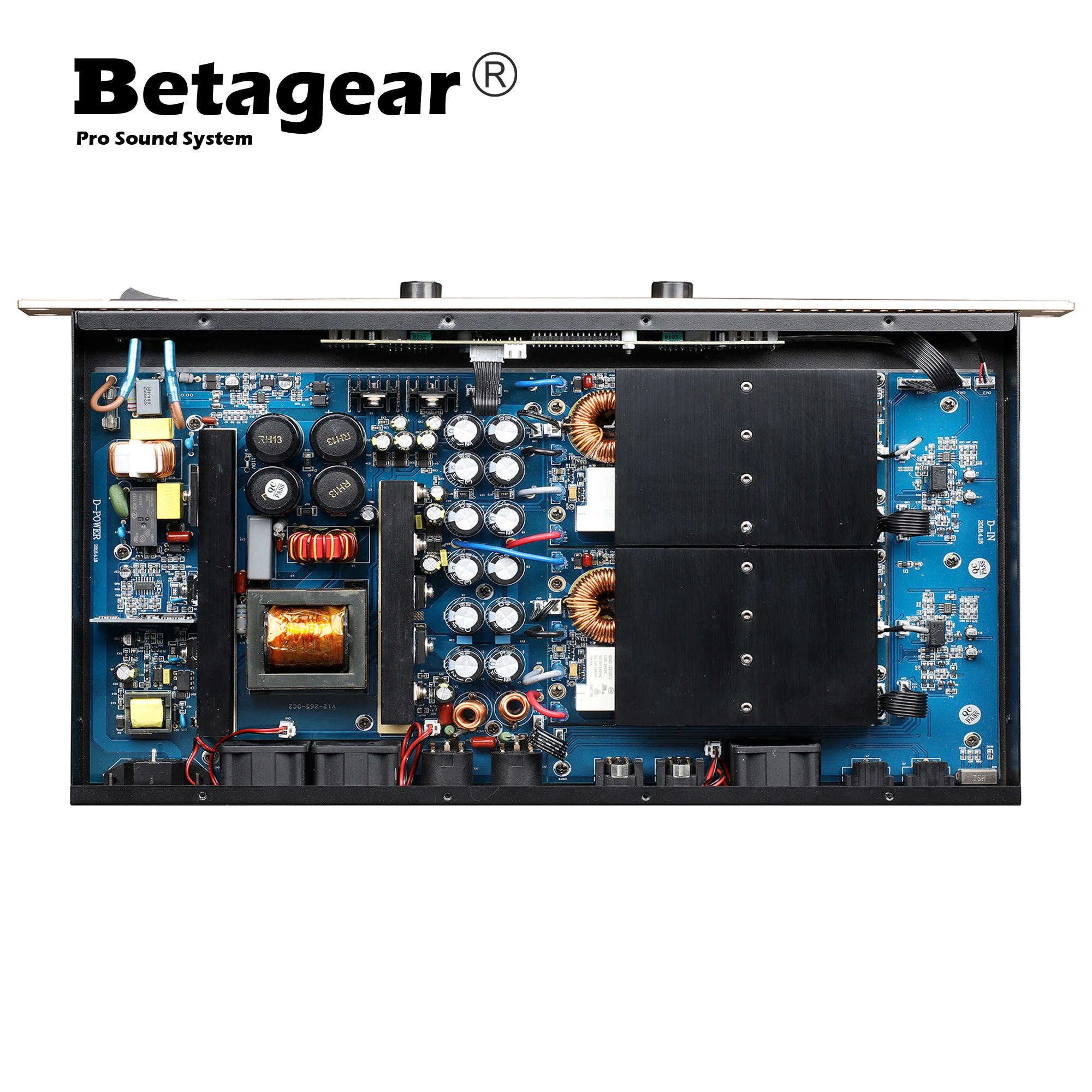 US $225.00 Betagear D800 2 Channel Power Amplifier Class D Professional Sound Amplifiers 21200W Watts Sound System DJ Audio For Stage Home