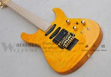 

Custom Made Electric Guitar,PC Guitar,Basswood body,quilted maple Veneer,Maple Fingerboard mini SHH pickups 24 Frets