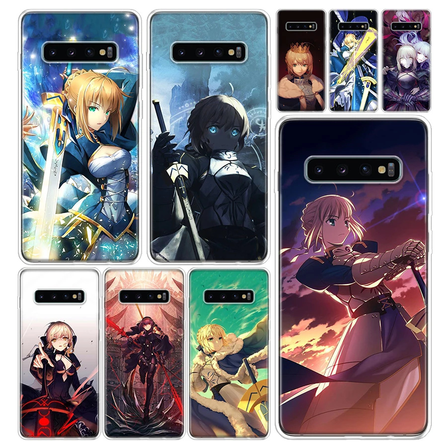 Fate Zero Stay Night Saber Phone Case Cover For Samsung Galaxy S Ultra S10e Note 10 9 8 S9 S8 S7 S6 J4 J6 J8 Plus Lite Cover Phone Case Covers Aliexpress