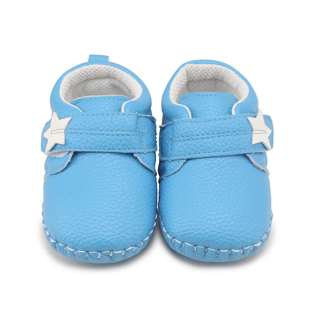 WEIXINBUY/унисекс; детские мокасины из искусственной кожи; обувь для кроватки; Babyslofjes Leer Attipas; детская обувь без застежки; обувь для первых ходунков