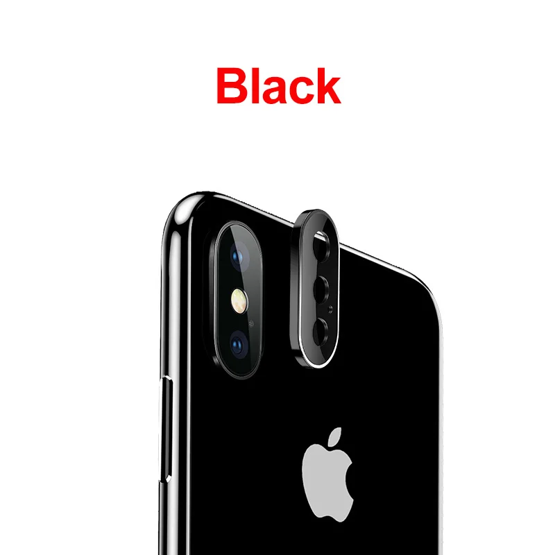 Камера Защитный чехол для iPhone XR XS X 11 Pro Экран протектор Закаленное Стекло& Металлические Бампера Для iPhone 11 XS Max чехол - Цвет: Black
