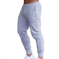 Fitness Muscle Gray Jogging Pants Solid Running Pants Men Sport Pencil Pants Men Cotton Soft Bodybuilding Joggers Gym Trousers 1