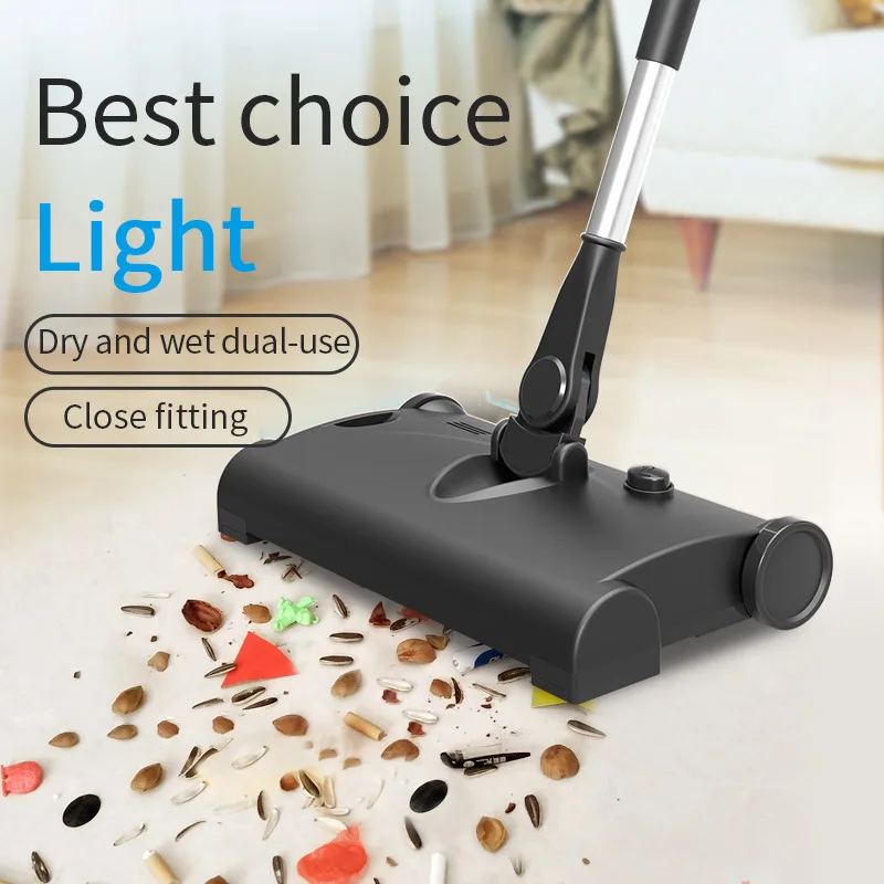 

Wireless Sweeping Machine Push Type Hand Push Magic Broom Dustpan Handle Household Cleaning Package Hand Push Sweeper Mop